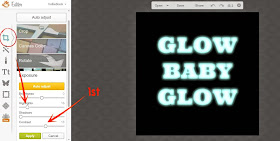 How to make text GLOW with PicMonkey {easy tutorial}