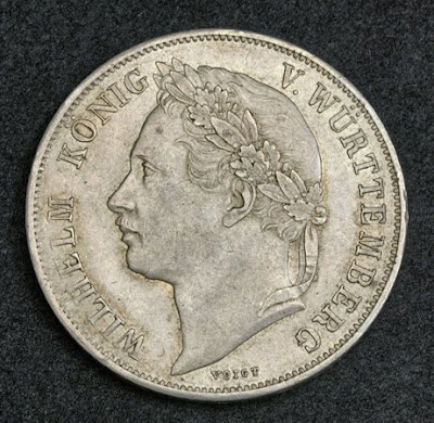 Kingdom of Württemberg Silver Gulden coin