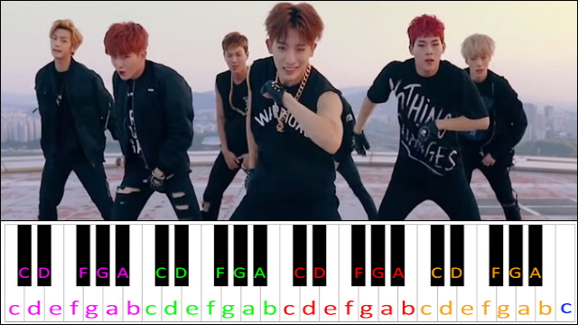 Hero by Monsta X Piano / Keyboard Easy Letter Notes for Beginners