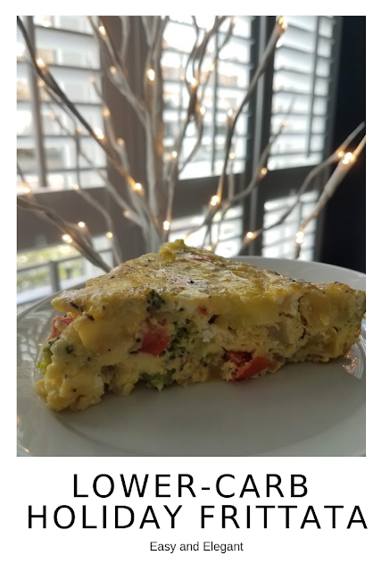 Lower-Carb Holiday Frittata #Holidays #Breakfast #Entertaining 