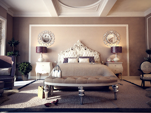 Master bedroom. 3D concept. Svetlana Roma Design