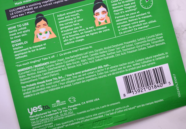 Yes To Coconut Paper Sheet Mask Review