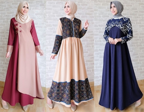 Fashion Tren Model  Baju  Gamis  Pesta Dan Lebaran 