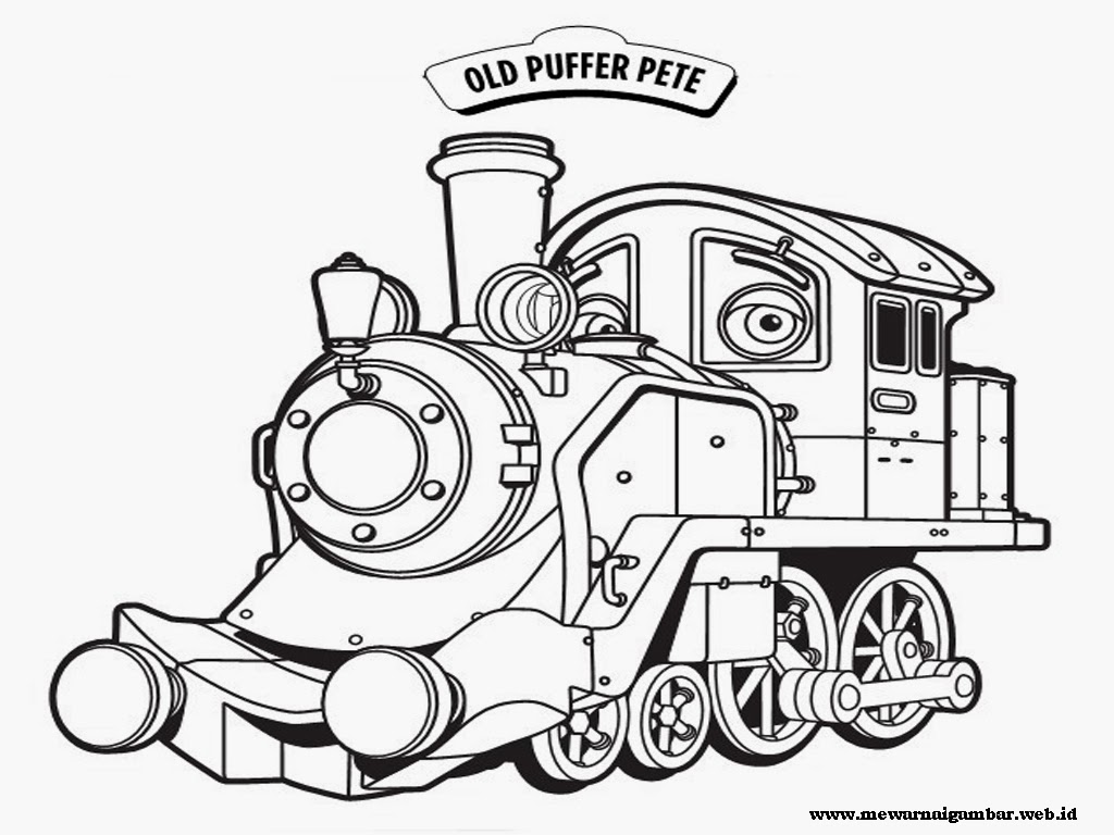 Gambar Mewarnai Kereta Chuggington | Mewarnai Gambar