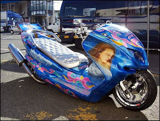 Customized scooters @ auto world show