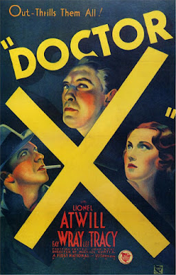 Poster de El Doctor X 1932, un curiosa película dirigida por Michael Curtiz