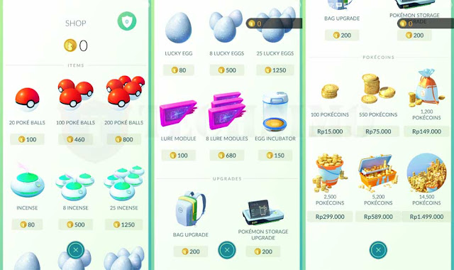 shop pokemon go