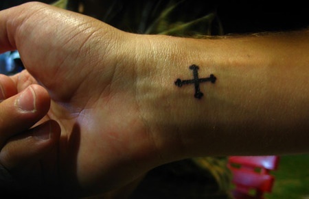 Coptic Christians often have crosses tattooed to