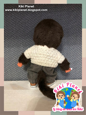 kiki Monchhichi jeans handmade fait main couture patron poupée doll