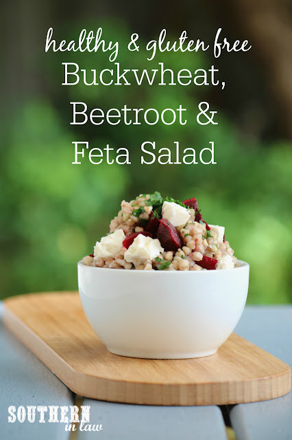 Healthy Buckwheat, Beetroot and Feta Salad Recipe - gluten free, low fat, clean eating recipe, sugar free, soy free, vegetarian, vegan option, goat cheese, lunch, salads, dinner, meal prep