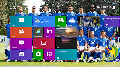 Italy National Football Team Fifa World Cup 2014 Theme For Windows 7 And 8