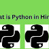 Python Kya Hai? What is Python in Hindi? 