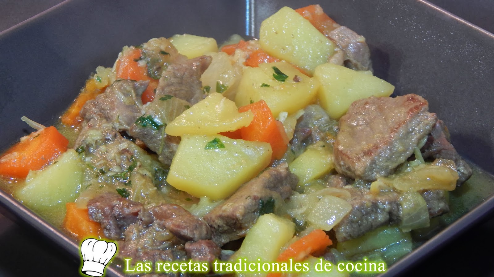 Receta de estofado de ternera a la Castellana