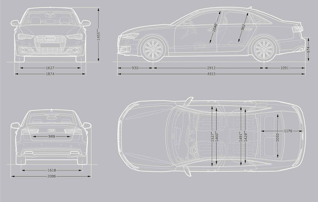 Audi A6 Limousine 2016  Dimension