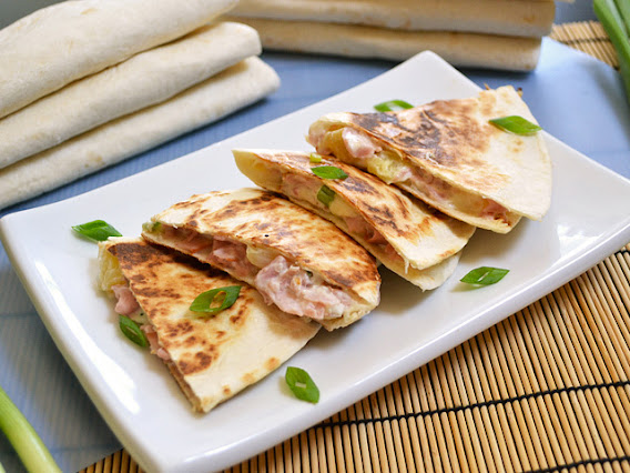 Hawaiian Ham Quesadillas