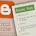 Membuat Widget Komentar Terbaru diBlog