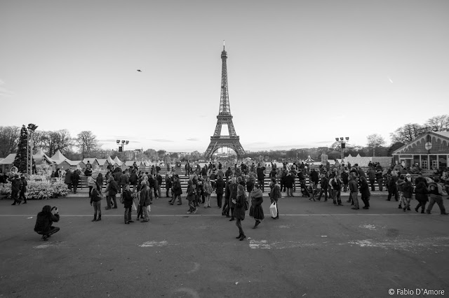 Tour Eiffel e pista di pattinaggio sul ghiaccio-Parigi