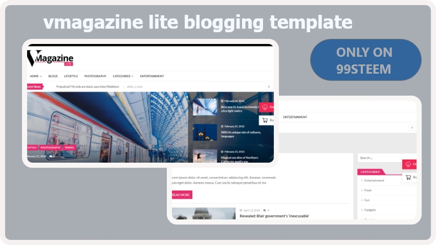 VMagazine Lite blogger template