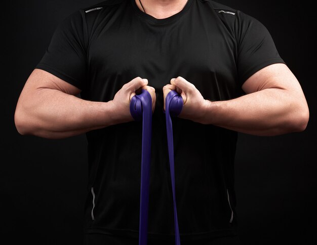 Biceps Curls With Resistance Bands