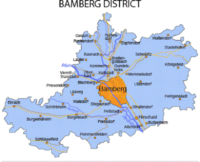 Mapa de Bamberg Ciudad