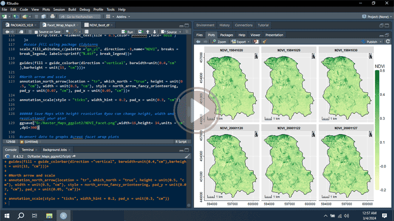 Create multi-panel maps in RStudio using ggplot2