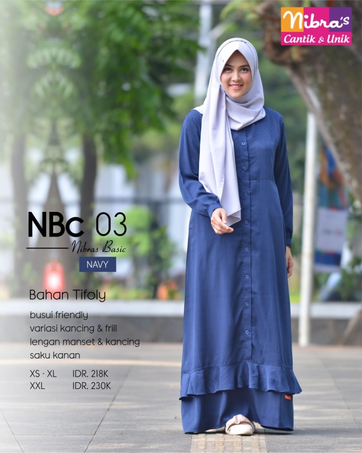 BAJU MUSLIM PROMO GAMIS NIBRAS NBC 03
