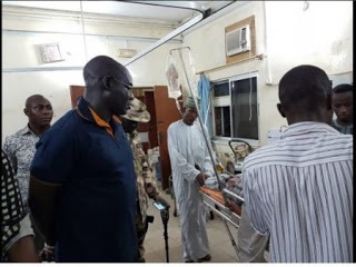 IN PICTURES: Buratai visits UN officials soldiers shot during Boko Haram ambush