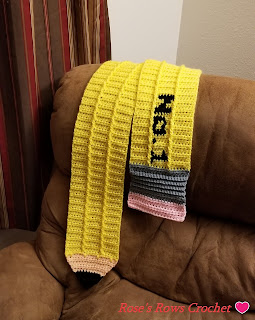 Teacher Appreciation Pencil Scarf