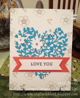 Craft with Beth: Bloomin' Heart Card