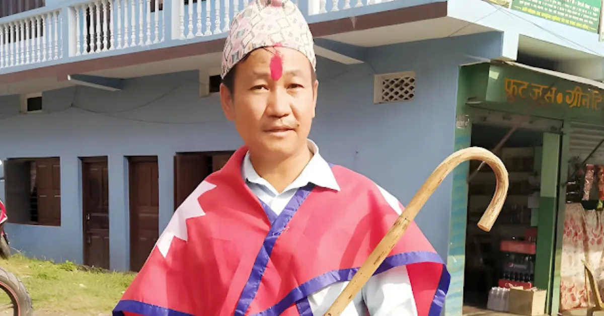 www.npl-nepal.com/Harka Sampang Rai with Stick