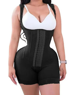 Abdomen Control Hook And Eye  Closure Tummy Control Adjustable Bodysuit