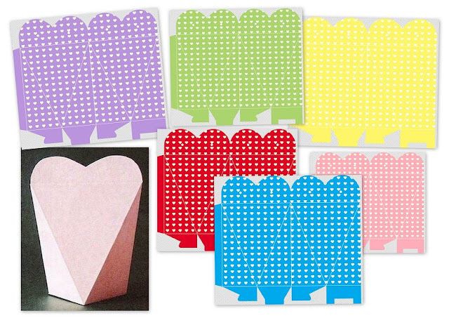 Free Printable Hearts Boxes.