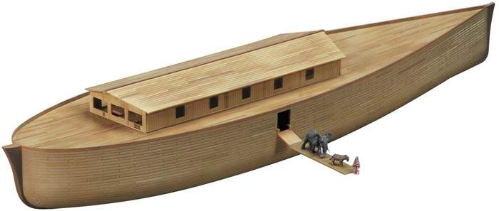 Huibers started building the ark with the original size of this three ...