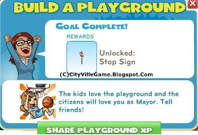 Zynga game cityville mission build a playground finnished picture