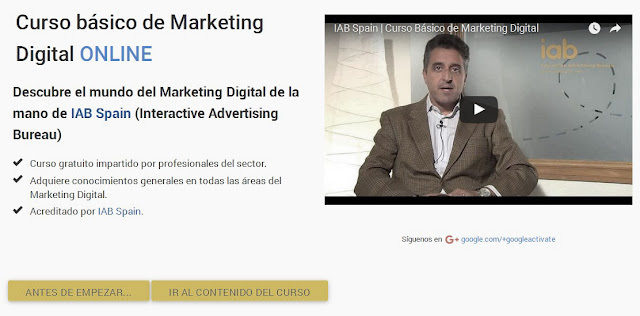 El curso de Marketing Digital de la plataforma 'actívate' ofrece su curso online o presencial