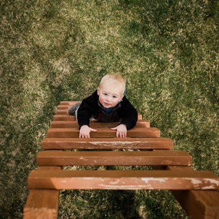 Conrad on the Playset and a Quick Update