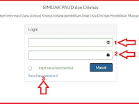 Cara Melaporkan Dana BOP PAUD Di SIMDAK Tahap 1 dan 2 Tahun 2020