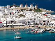 Mykonos island beaches are famous for its golden sand and clean water in all . (mykonos)