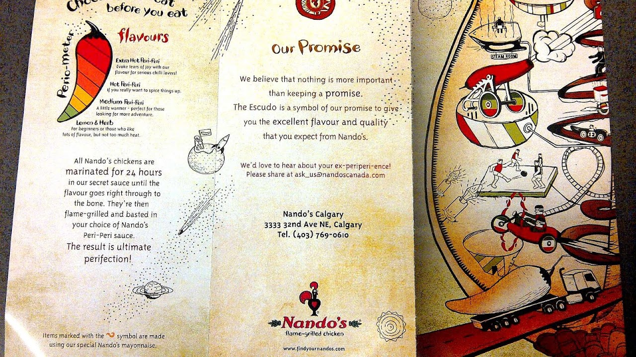 Nando's - Nandos Chicken Menu