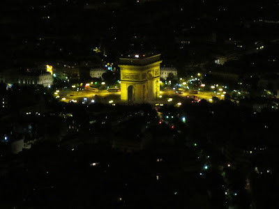 Night view of the Seine River from the Eiffel Tower, La Tour Eiffel, www.thebrighterwriter.blogspot.com