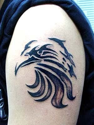 american eagle tattoo tribal