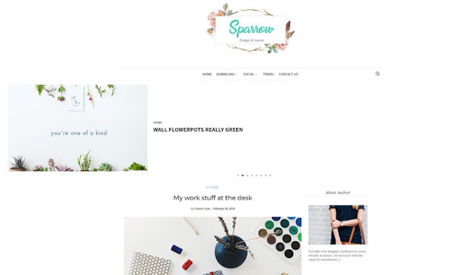 Sparrow Blogger Template