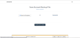 onename.com save account