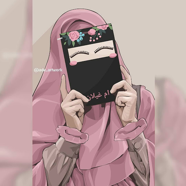 50 Wallpaper  Hijab  Muslimah Lucu  Terbaik Kartun Hijabi