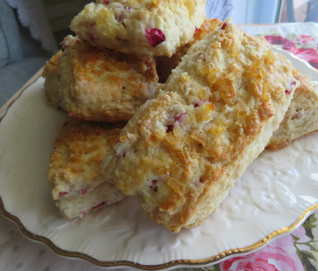 Rhubarb & Ginger Scones