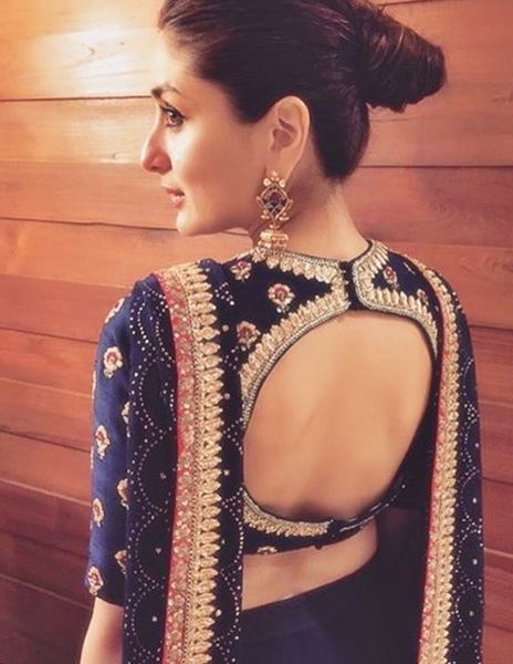 kareena kapoor backless saree blouse sexy back