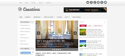 Creativa Blogger Template, Template Blog SEO