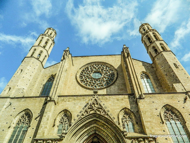 Igreja de Santa Maria del Mar em El Born, Barcelona
