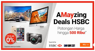 Promo Amayzing Deal HSBC, Promo Menarik di blibli.com Setiap Hari