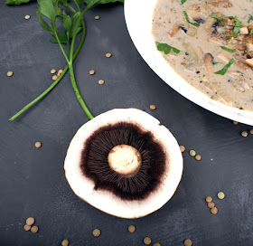 Oppskrift Soppsuppe Sjampinjong Merian Vegansk Matfløte Havrefløte Oatly Imat